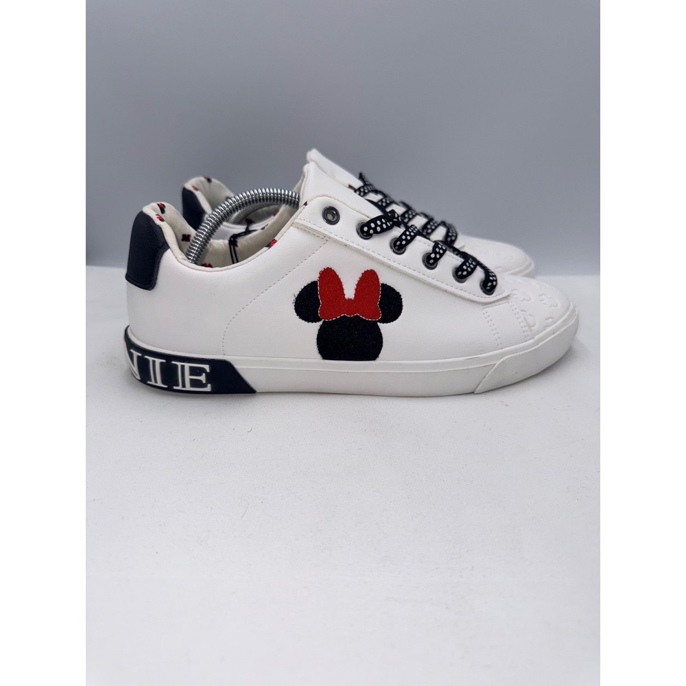 Disney Minnie Mouse Sneakers Women's Size 11 White  New Low Top